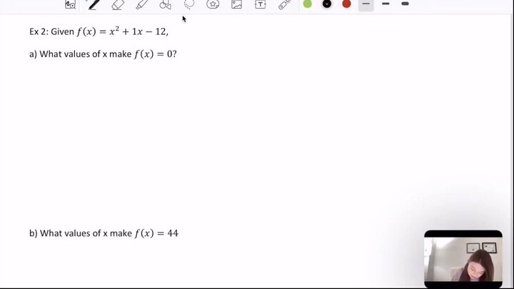 使用函数表示法求解 Solving using function notation