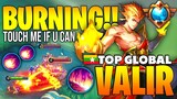 Burning!! No One Can Touch Valir Support | Top Global Valir Pezus ~  Mobile Legends