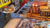đồ ăn phố đi bộ Hàn Quốc vào dịp tết Nguyên Đán #food