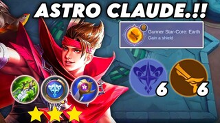 TOP GLOBAL BUILD ASTRO CLAUDE WITH STAR CORE EARTH.!! MAGIC CHESS MOBILE LEGENDS