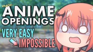 ANIME OPENINGS QUIZ: VERY EASY → IMPOSSIBLE Challenge! 【65 SONGS!】