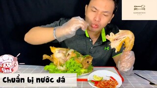 Mukbang gà hấp mắm nhĩ phần 5 #anngon