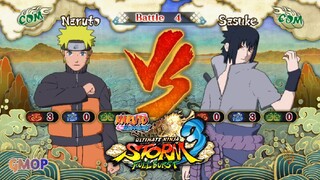 NARUTO VS SASUKE (COM VS COM) - NARUTO SHIPPUDEN ULTIMATE NINJA STROM 3