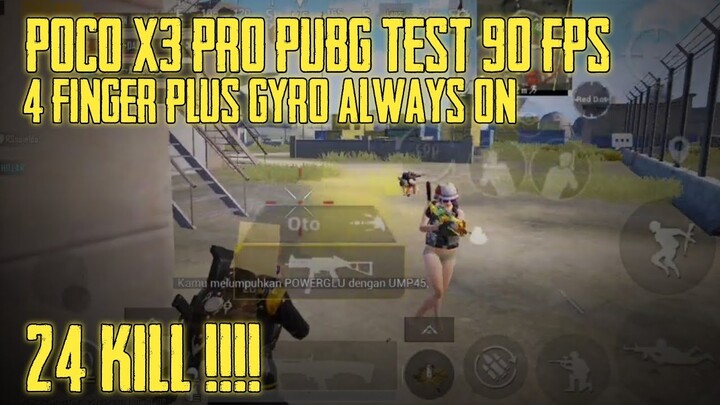 POCO X3 PRO PUBG 90 FPS TEST NEW UPDATE | 4 FINGER + GYRO ALWAYS ON - PUBG MOBILE