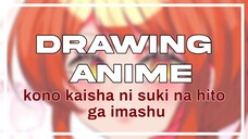 [Drawing] Storytelling👑 bahas ending anime. Judul : Kono Kaisha Ni Suki Na Hito Ga Imashu