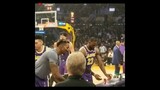 Lebron James and Dwight Howard Lakers pre game routine