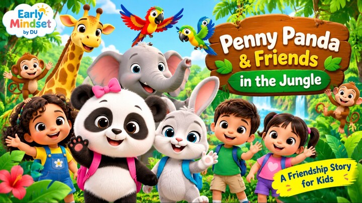Penny Panda & Friends in the Jungle 🐼🌴 | Jungle Friendship Story for Kids | 儿童友谊故事 | Early Mindset