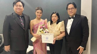 Belle Mariano Picture taking with the Ph. Ambassador of korea." dad of donny nanggugulat!