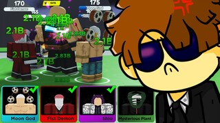 PASSEI RAIVA COM OS NOVOS PERSONAGENS DE ROBUX DO ANIME FIGHTERS SIMULATOR! [ROBLOX]