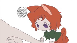 [JOJO handwritten Kakyoin] Flower's cat paw is on top