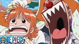 Luffy tickles Buggy's feet | One Piece East Blue
