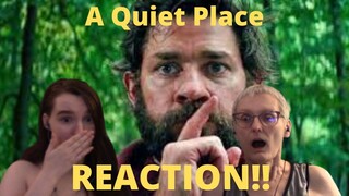 "A Quiet Place" REACTION!! Hopefully we don't make any of you mad with our talking...