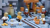 Pillager Raid: Lost Gold Mine - Lego Minecraft | Stop Motion Animation