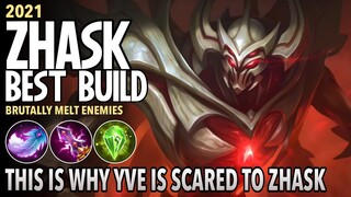 "Yve's Archrival" Zhask Best Build 2021 | Top 1 Global Zhask Build | Zhask Gameplay - Mobile Legends