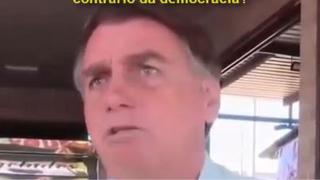 Bolsonaro preocupadasso com a Carta “pela democracia” kkkkkk.