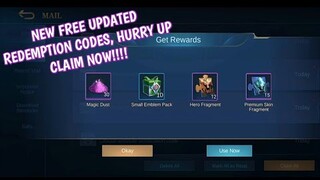 New free updated 3 redemption codes in mobile legends July 22, 2021 hurry up claim now!!