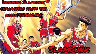 Drawing Slamdunk characters from the word SHOHOKU #slamdunk #bryankjam #shorts