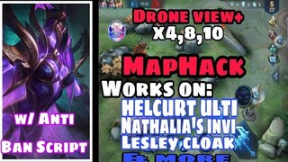 Mobile Legends | MAP & DRONE view | Yve Patch | with Auto Ban Script | for non rooted devices