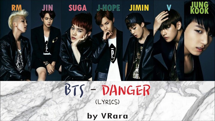 BTS (방탄소년단)- DANGER LYRICS (INDONESIA-KOR-ROM)