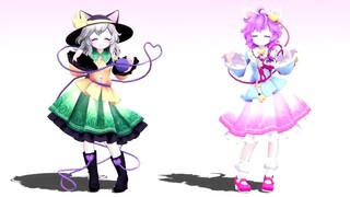 【东方MMD】古明地姐妹的猫耳舞（What?）【动作配布】