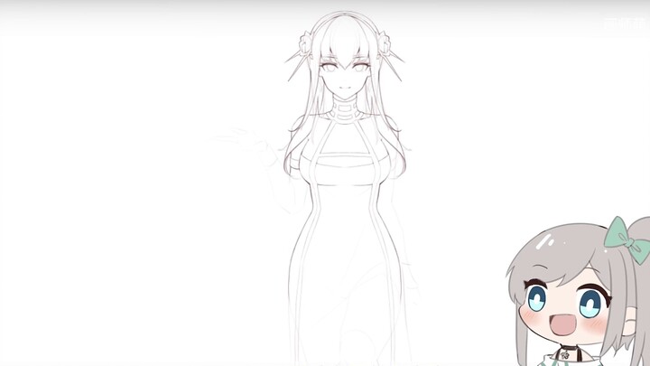 [Painter Moe] Just have hands~ How to draw a pear-shaped figure