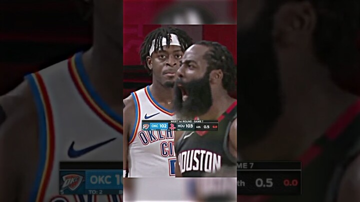 Lu Dort reaction after he getting block by james harden 🥺 #shorts
