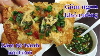 Bánh Hỏi Chiên Giòn Sốt Mỡ Hành Chà Bông | Tra My Cooking