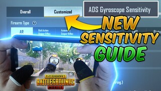 New Custom Sensitivity Guide/Tutorial (PUBG MOBILE 1.5 UPDATE) ADS Gyroscope Sensitivity Settings