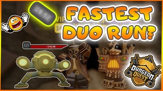 BEST DUO TIME ON THE NEW STEAMPUNKS DUNGEON QUEST UPDATE? (ROBLOX)