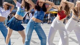 رقصة كاملة لفرقة رقص نمساوية جميلة وساحرة على أغنية New Jeans - 'Attention' [KPOP IN PUBLIC] - رقصة 