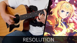 【Sword Art Online: Alicization - War of Underworld OP】 Resolution - Fingerstyle Guitar Cover