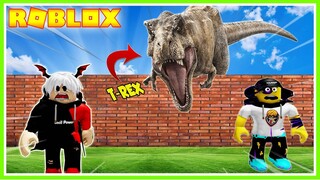 KEREN! MIKOCIL DAN MIKACIL BIKIN RUMAH ANTI 10.000 MOB T-REX!!! ROBLOX MIKOCIL