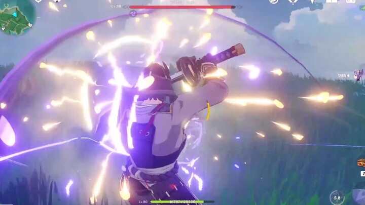 【Genshin Impact】Tanpa obat, tanpa karakter Monkey, langsung menahan serangan utama Keqing! Demo game