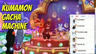 Kumamon Gacha Machine + Costume Preview