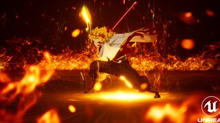 Salinan efek khusus ue4 karya pribadi Kimetsu no Yaiba Breath of Fire
