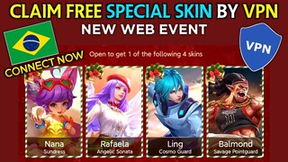 NEW WEB EVENT GET FREE SPECIAL SKIN FROM BRAZIL || MOBILE LEGENDS