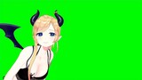 [MMD·3D] Hololive-Yuzuki Choco-alluring lady in black swimsuit