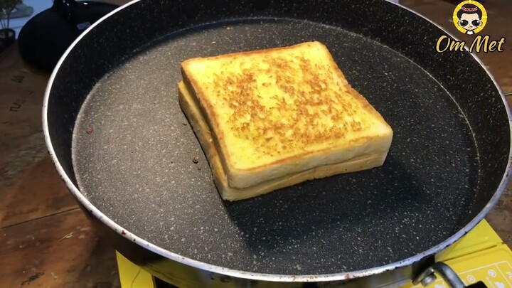 Mantap‼️ cara mudah membuat Roti panggang keju lumer yang sangat lezat