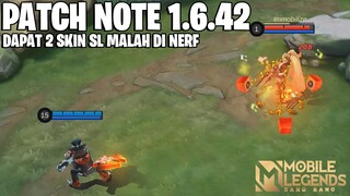 CLINT NERF, VALENTINA BUFF, PHYLAX NERF, AAMON ADJUST - PATCH NOTE 1.6.42 MOBILE LEGENDS
