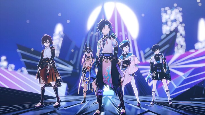 【原神MMD：魈 x 温迪 x 散兵 x 鹿野院平藏 x 赛诺】K/DA - More