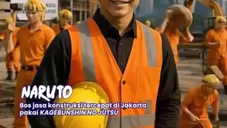 Karakter Naruto Kerja di Indonessia