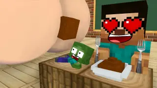 Monster School : COOKING CHALLENGE AND POOR MONSTERS - Minecraft Animation