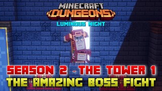 Minecraft Dungeons Luminous Night, The Tower 7 Amazing Boss Fight