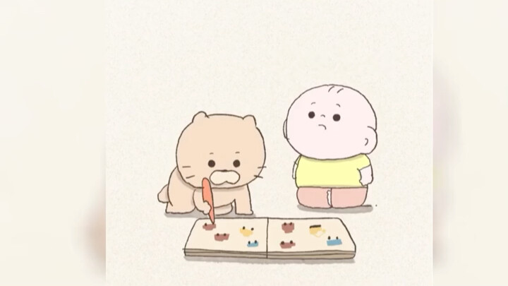 A dad documented his child's speech-learning journey using simple cartoon animations...