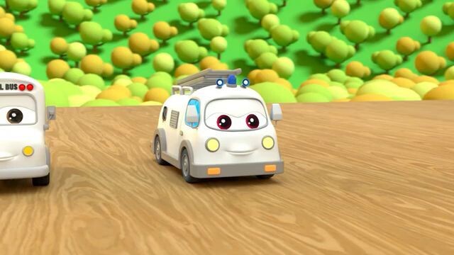 Baby Shark - Nursery Rhyme _ Mini Fire Truck _ Ambulance Changing Color _ Learn