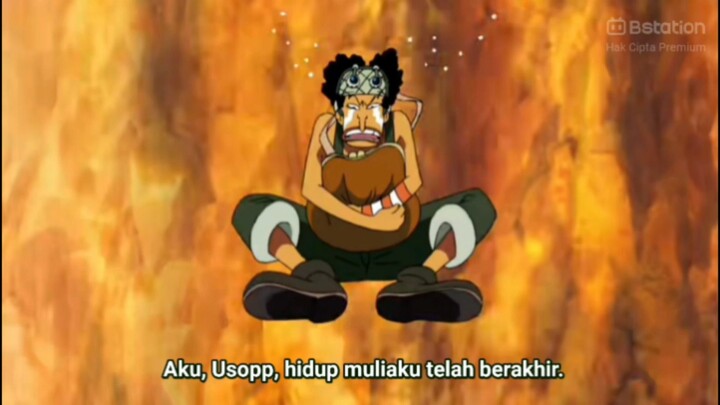 Usopp yang setia dengan rekannya
