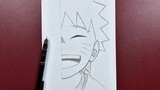 Easy anime sketch | how to draw kid Naruto step-by-step