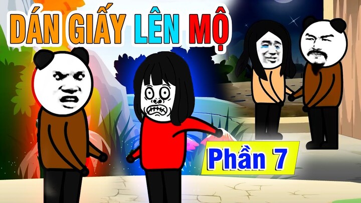 Gấu Đẹp Trai : DÁN GIẤY LÊN MỘ - PHẦN 7 - DẤU CHÂN CỦA MA | Phim Ngắn Gấu Đẹp Trai Hài Hước Kinh Dị