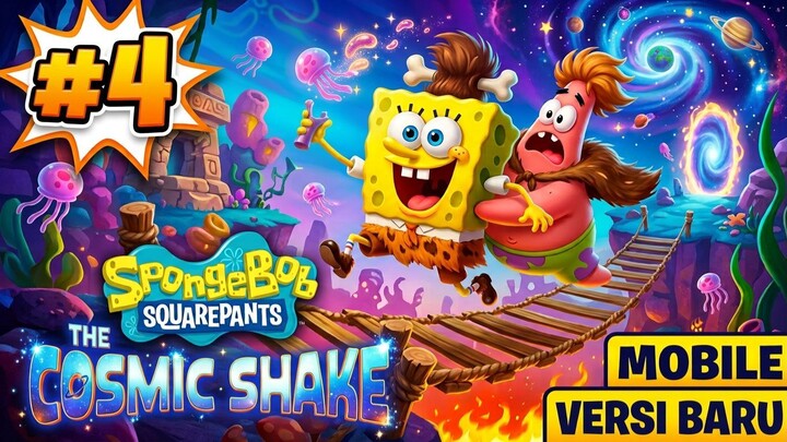 KITA BERTEMU SANDY DI BAR DAN DISERANG OLEH ANOMALI!!!-SPONGEBOB COSMIC SHAKE EXE GAMEPLAY #4