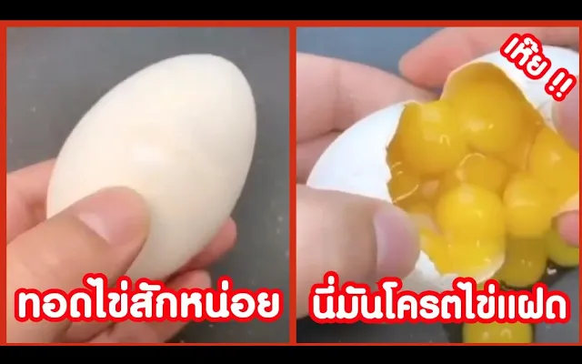 ทอดไข่สักหน่อย นี่มันโครตไข่แฝด !! ( รวมคลิปฮาพากย์นรก )